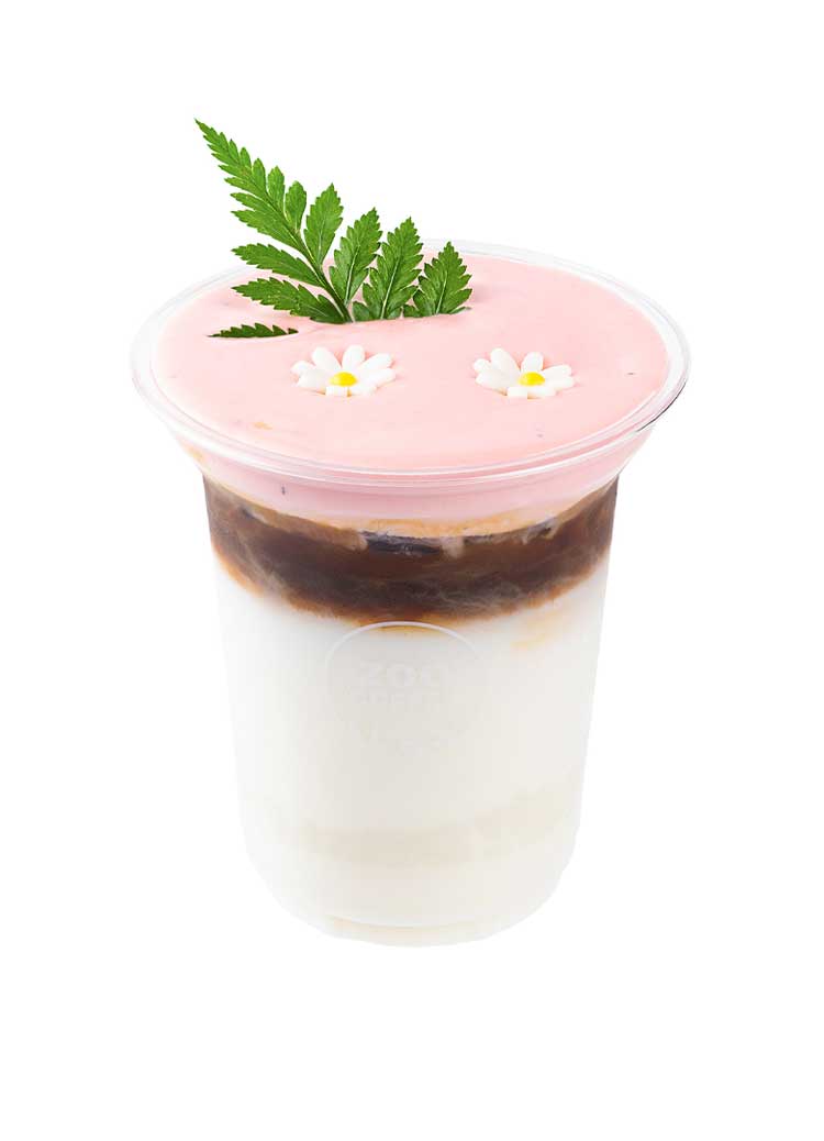 山茶花拿铁